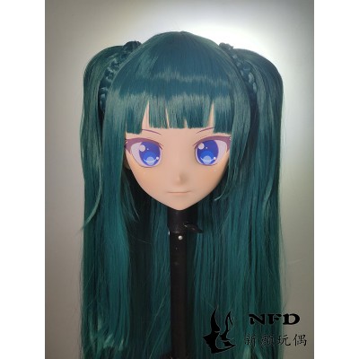 (NFD08)Customize Handmade Crossdress Full Head Female/Girl Resin Japanese Cartoon Character Animego Cosplay Kigurumi Mask